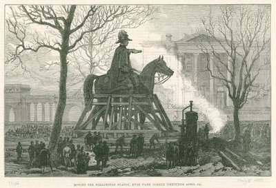 Déplacement de la statue de Wellington, Hyde Park Corner - English School