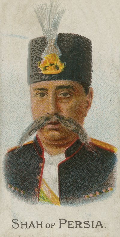 Mozaffar ad-Din, Shah de Perse - English School
