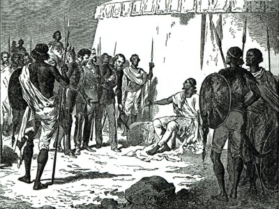 Entrevue de M. Rassam avec le roi Théodore de l