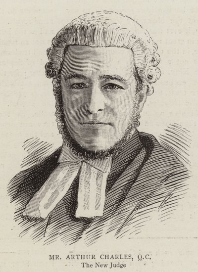 M. Arthur Charles, QC (gravure) - English School