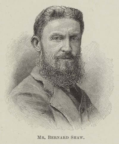 M. Bernard Shaw (gravure) - English School