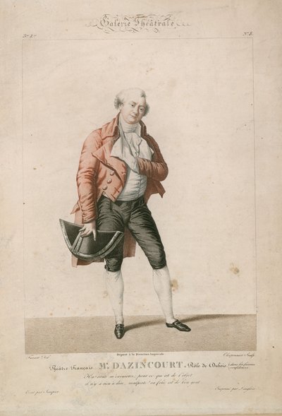 M. Dazincourt dans le rôle de Dubois au Théâtre Français - English School