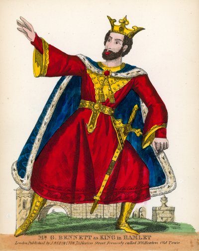 M. G Bennett en roi dans Hamlet - English School
