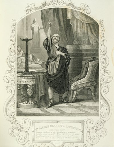 M. George Bennett en Apemantus, Acte I Scène 2, dans Timon d
