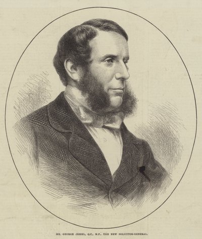M. George Jessel, QC, MP, le nouveau solliciteur général (gravure) - English School