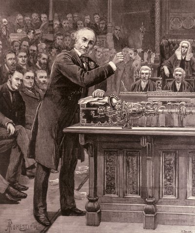 M. Gladstone expliquant à la Chambre des communes son projet pour le gouvernement de l