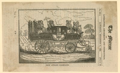 La nouvelle voiture à vapeur de M. Gurney - English School