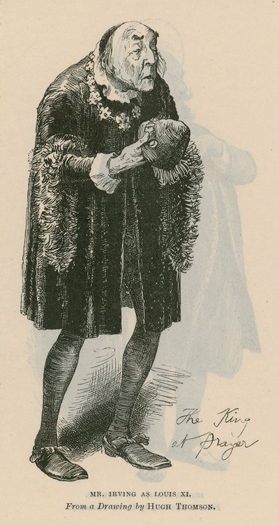 M. Henry Irving, acteur, en Louis XI - English School