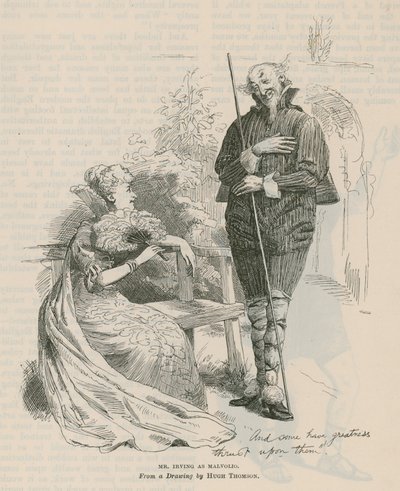 M. Henry Irving, acteur, en Malvolio - English School