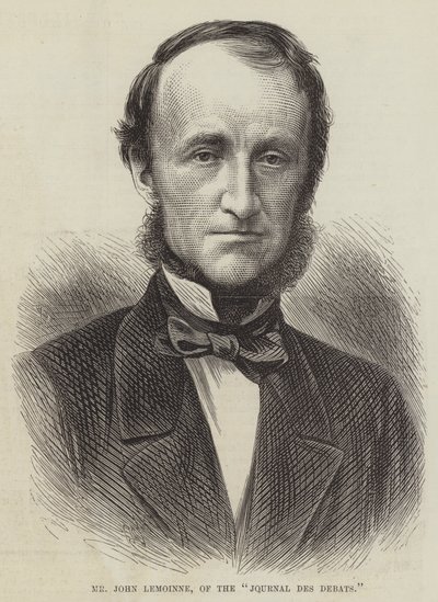 M. John Lemoinne, du "Journal des Débats" (gravure) - English School