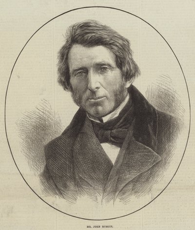 M. John Ruskin (gravure) - English School