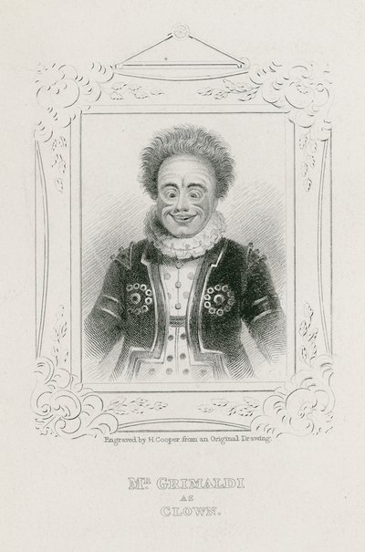 M. Joseph Grimaldi en Clown - English School