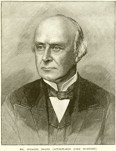 M. Speaker Brand (plus tard Lord Hampden) - English School