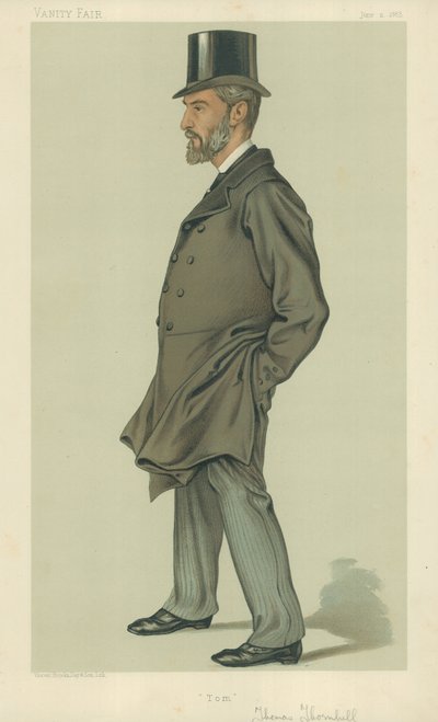 M. Thomas Thornhill, Tom, 2 juin 1883, caricature de Vanity Fair - English School