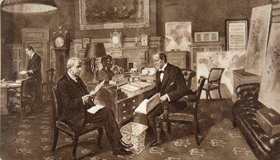M. Winston Churchill dans sa chambre à l
