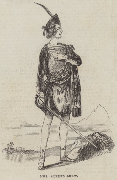 Mme Alfred Shaw (gravure) - English School