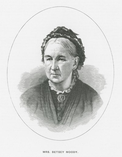 Mme Betsey Moody (lithographie) - English School