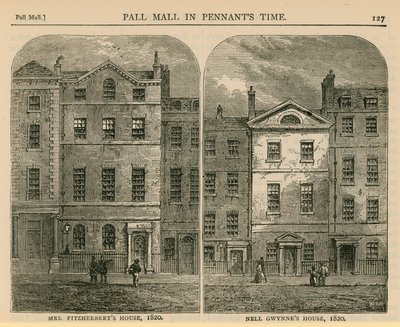 Maison de Mme Fitzherbert et maison de Nell Gwynne, 1820 - English School