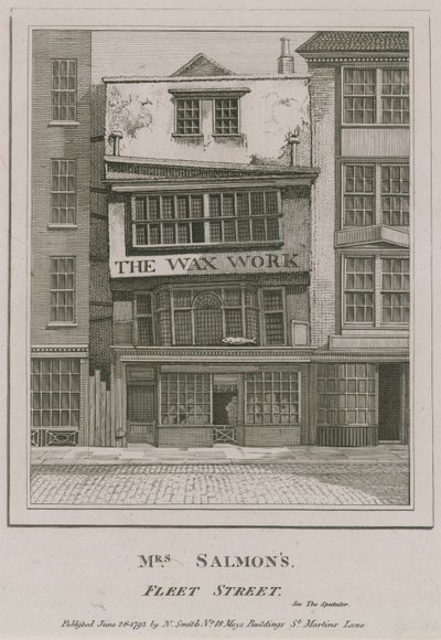 Mme Salmons, Le Musée de Cire, Fleet Street - English School