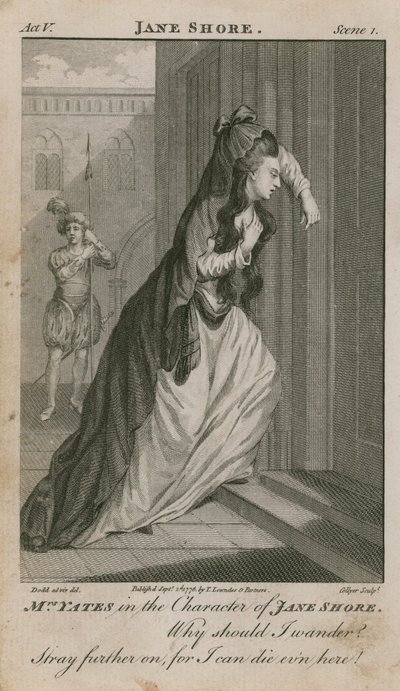 Mme Yates dans le rôle de Jane Shore - English School