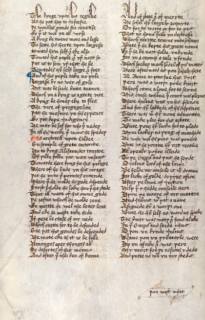 Ms326 f166v, Confessio Amantis par John Gower - English School