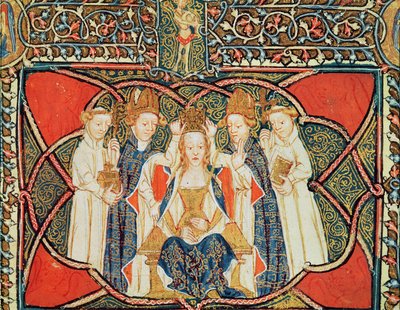 Ms 197 f.19v Couronnement d