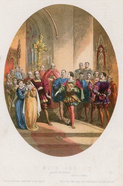 Beaucoup de bruit pour rien, Acte IV scène i - English School