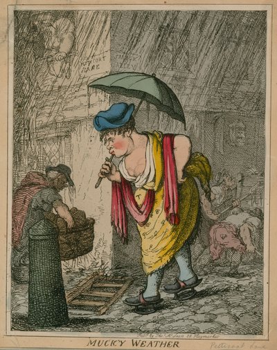 Temps pourri; dessin humoristique - English School
