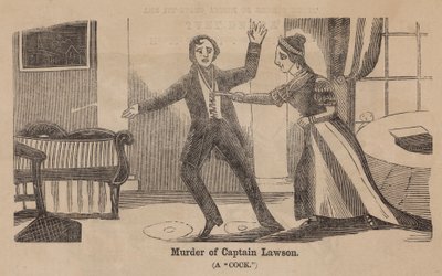 Meurtre du capitaine Lawson (gravure) - English School