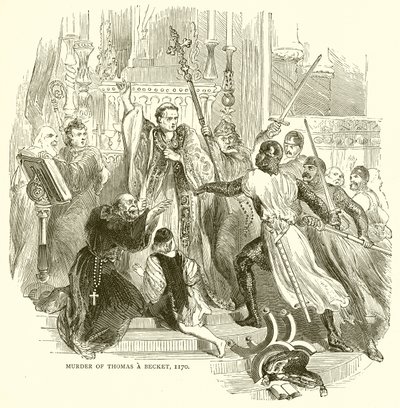Meurtre de Thomas Becket, 1170 - English School