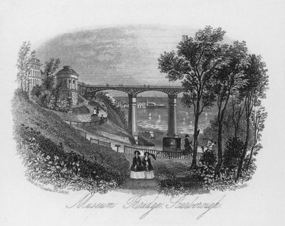 Pont du musée, Scarborough (gravure) - English School
