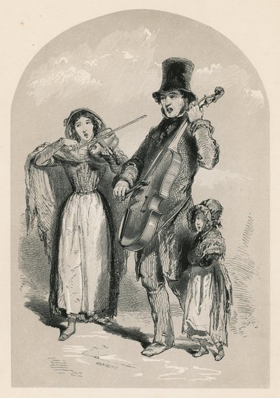 Musique dans la rue, 1849 - English School