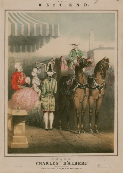 Partition musicale pour The West End, une polka de Charles D