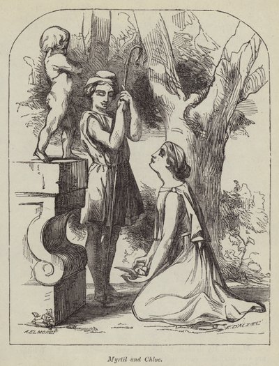 Myrtil et Chloé (gravure) - English School