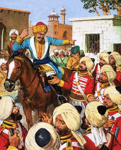 Les gardes de Nana Sahib refusent de tirer sur les prisonniers de la mutinerie indienne - English School