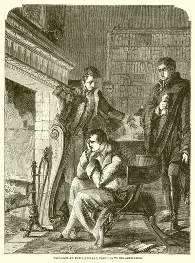 Napoléon à Fontainebleau, avant son abdication - English School