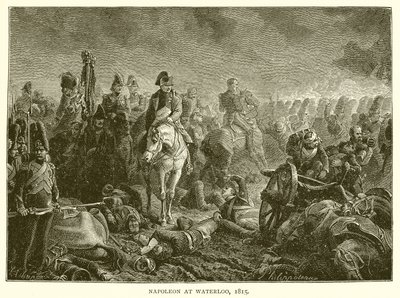 Napoléon à Waterloo, 1815 - English School