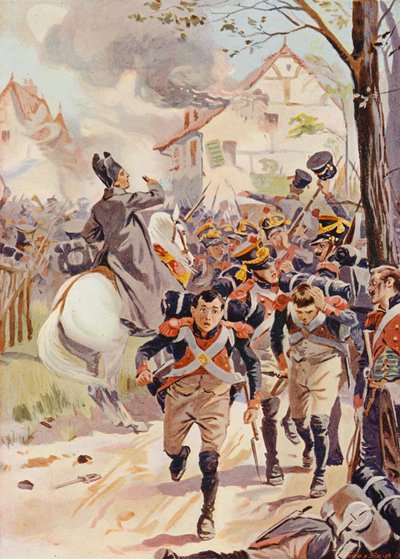 Napoléon à la bataille de Lützen - English School