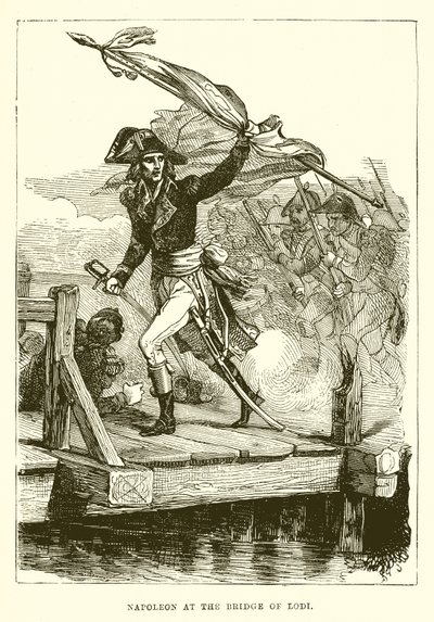 Napoléon au Pont de Lodi - English School