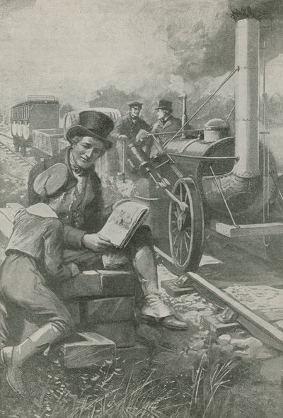 Nasmyth dessine le moteur de Stephenson - English School