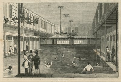 Bassin de natation national (gravure) - English School