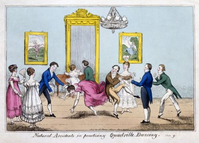 Accidents naturels en pratiquant la danse quadrille, pub. Cleary - English School
