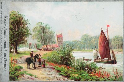 Près de Hammersmith sur la Tamise - English School