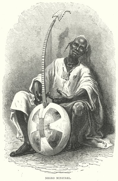 Ménestrel nègre (gravure) - English School