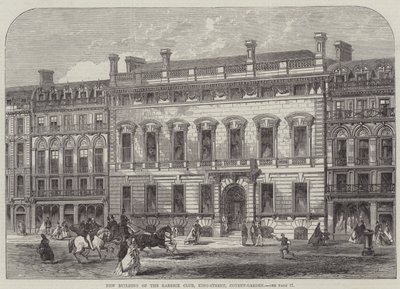 Nouveau bâtiment du Garrick Club, King-Street, Covent-Garden - English School