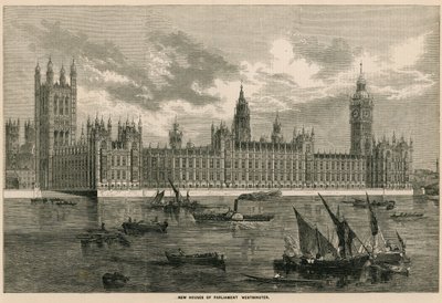 Nouvelles Chambres du Parlement, Westminster, Londres - English School