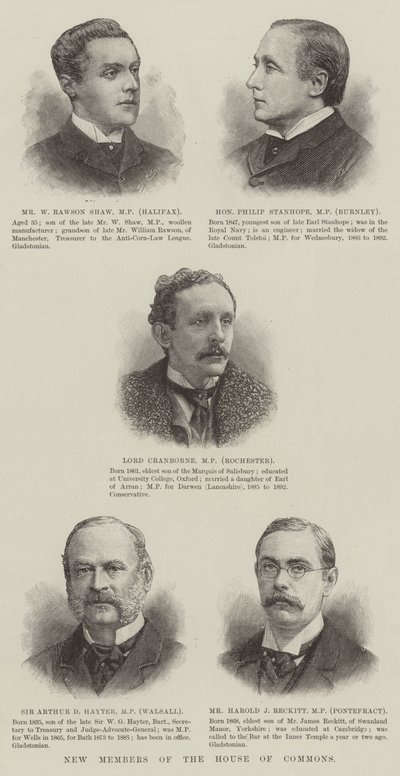 Nouveaux membres de la Chambre des communes (gravure) - English School