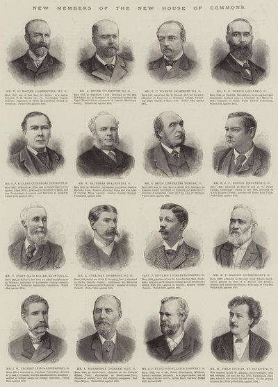Nouveaux membres de la nouvelle Chambre des communes - English School