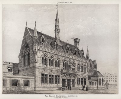 Nouvelle école des marchands tailleurs, Charterhouse (gravure) - English School