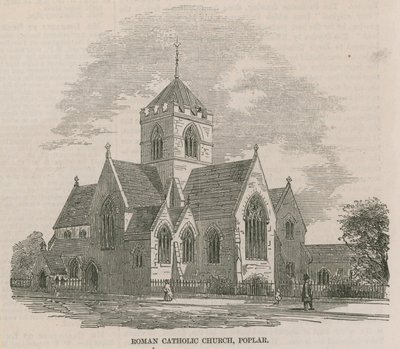 Nouvelle église catholique romaine près des docks des Indes occidentales - English School